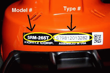 Echo Model Number Plate