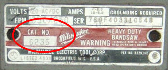 Milwaukee Name Plate